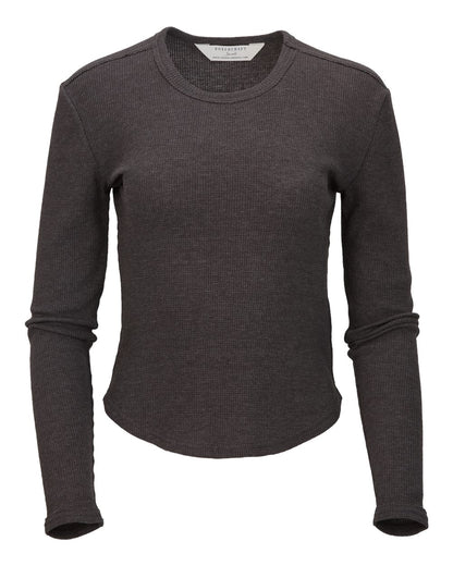 Women's Waffle Knit Baby Long Sleeve T-Shirt - BW3103