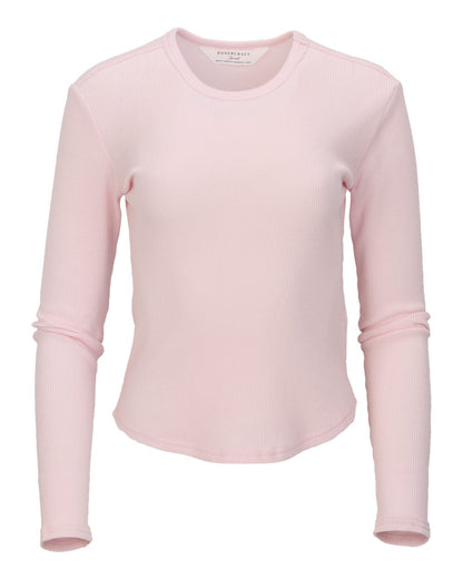 Women's Waffle Knit Baby Long Sleeve T-Shirt - BW3103