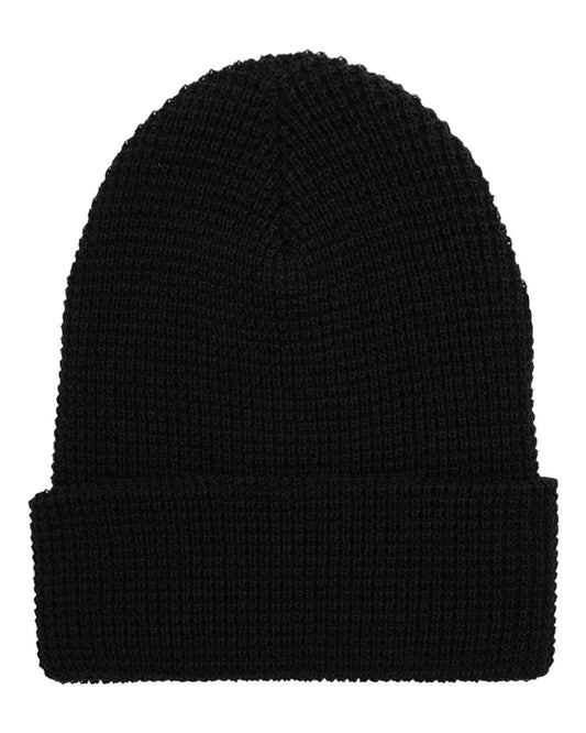 Waffle Cuffed Knit Beanie - 2501K