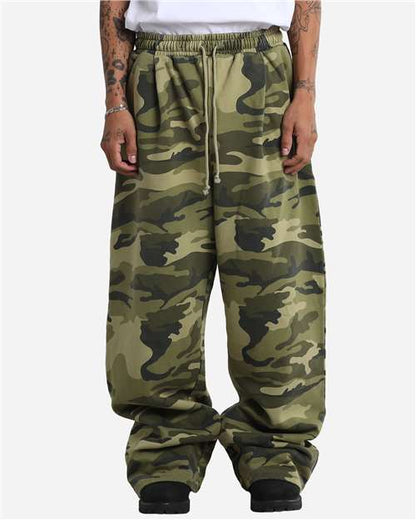 Unisex Garment-Dyed Pleated Fleece Pants - SHGPF