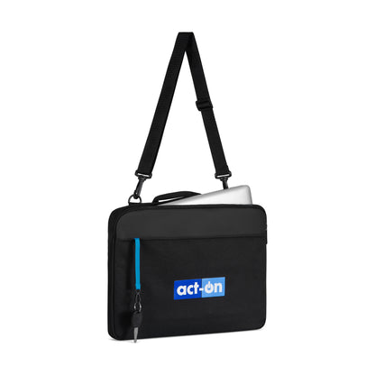 Black Midtown Slim Laptop Portfolio