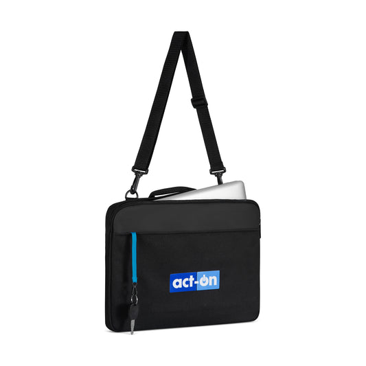 Black Midtown Slim Laptop Portfolio