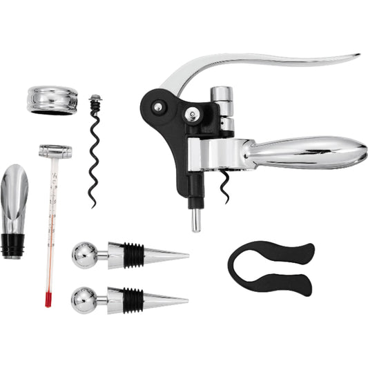 Front View of Brown Executive Wine Collectors Set