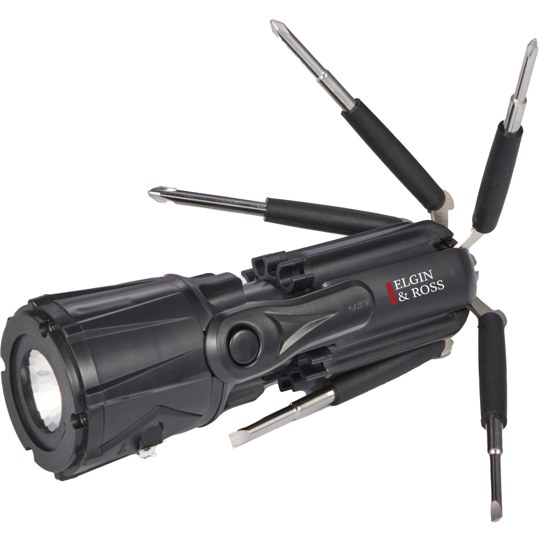 Recycled Spidey 10-in-1 Screwdriver Flashlight