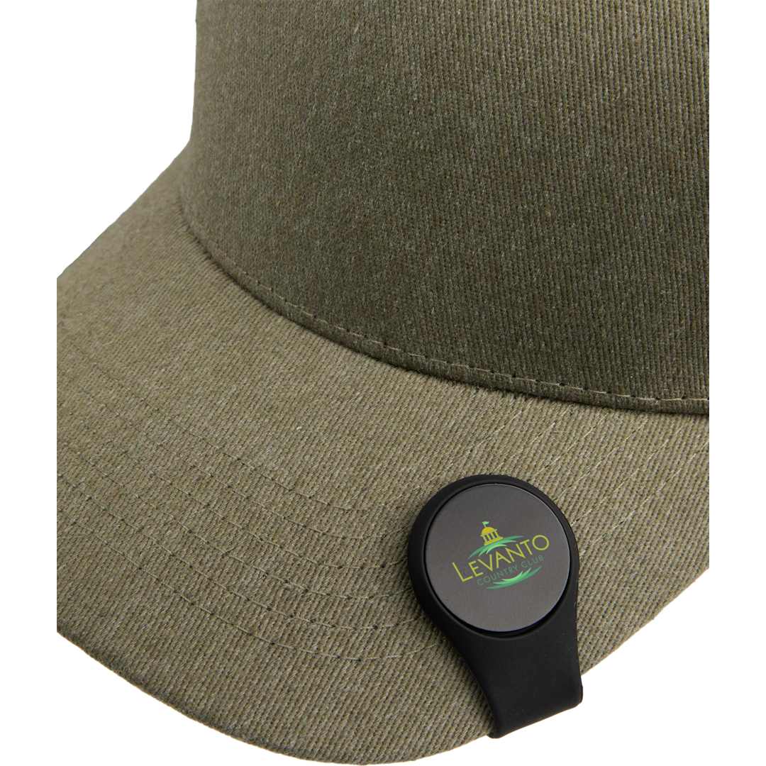 Black Silicone Hat Clip w/ Ball Marker