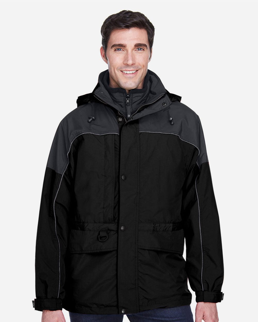 Men's 3-in-1 Two-Tone Parka - 88006