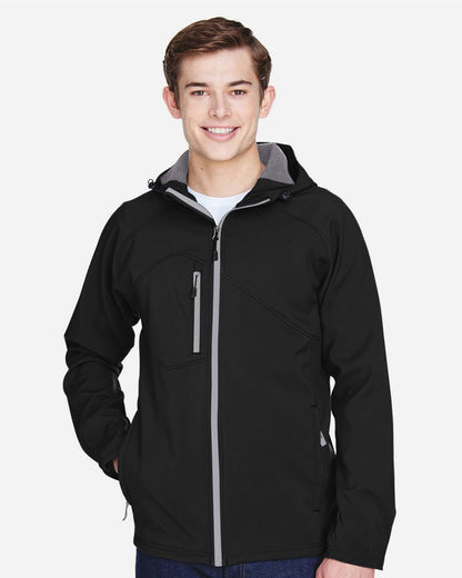 Men's Prospect Two-Layer Fleece Bonded Soft Shell Hooded Jacket - 88166