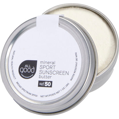 Front View of Clear All Good Sunscreen Butter