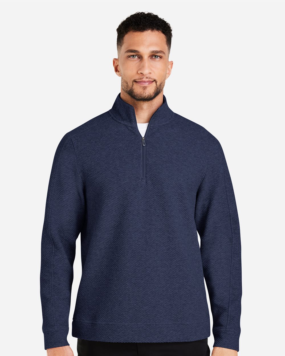 Men's Spirit Textured Quarter-Zip Pullover - NE725