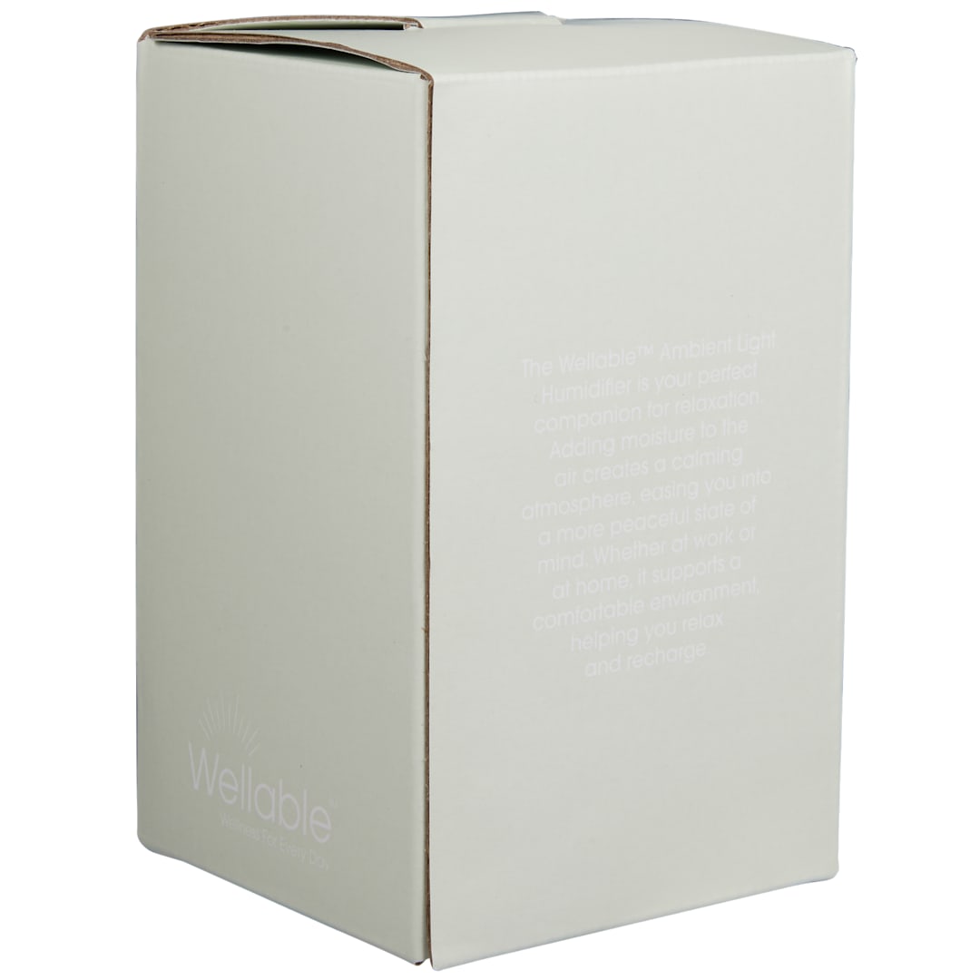 Front View of White Wellable™ Ambient Light Humidifier