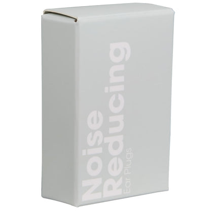Front View of White Wellable™ Noise Reducing Ear Plugs