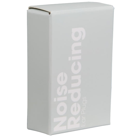 Front View of White Wellable™ Noise Reducing Ear Plugs