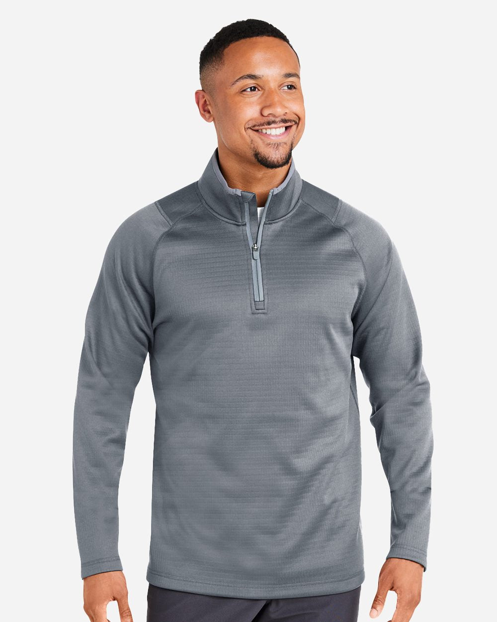 Men's Waffle Fleece Quarter-Zip Pullover - 631105