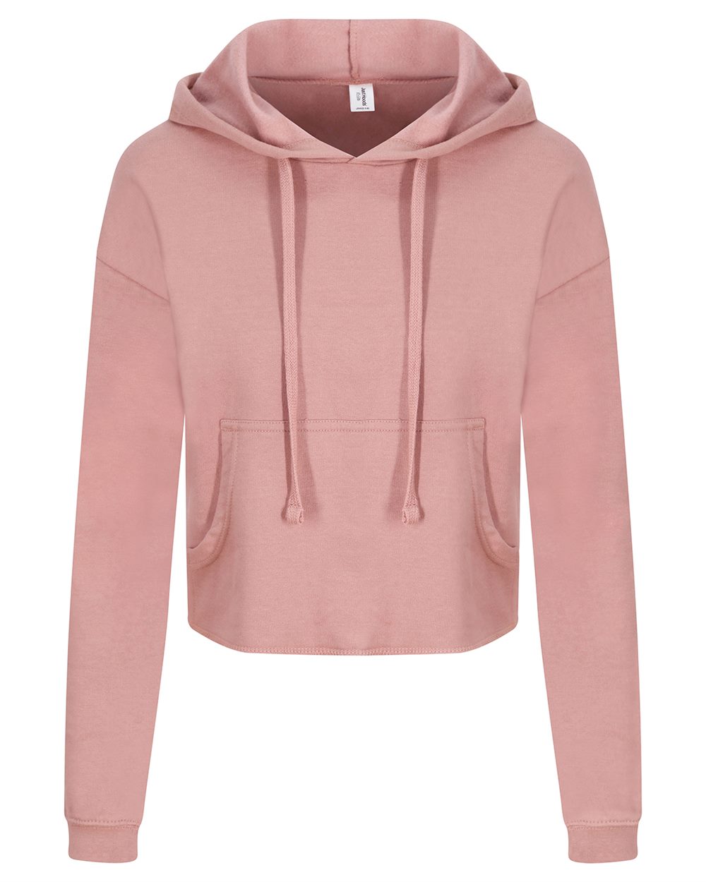 Women's Girlie Cropped Hooded Fleece with Pocket - JHA016