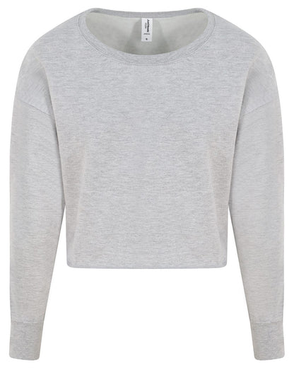 Women's Cropped Crewneck Sweatshirt - JHA035