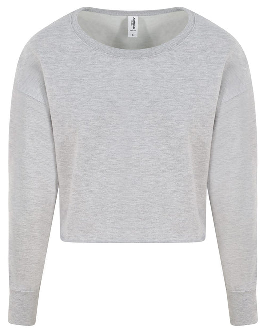 Women's Cropped Crewneck Sweatshirt - JHA035