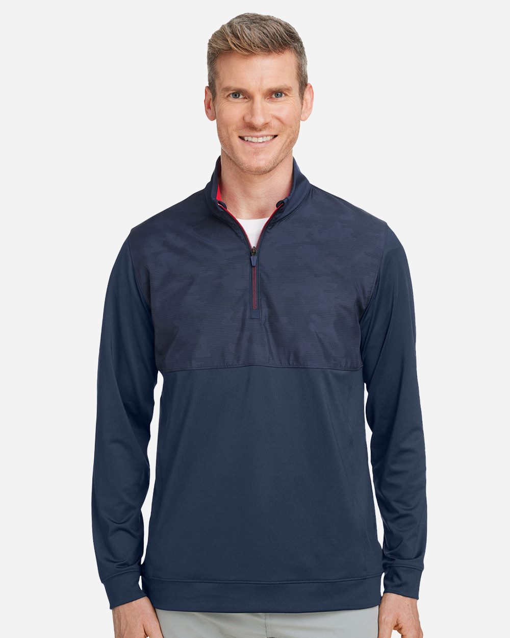 Men's Volition Camo Cover Quarter-Zip Pullover - 537472