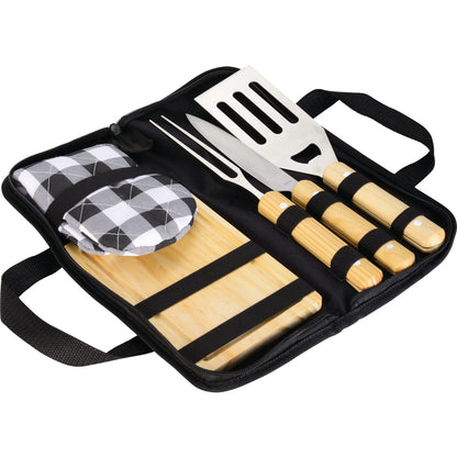 Black 5pc BBQ Set