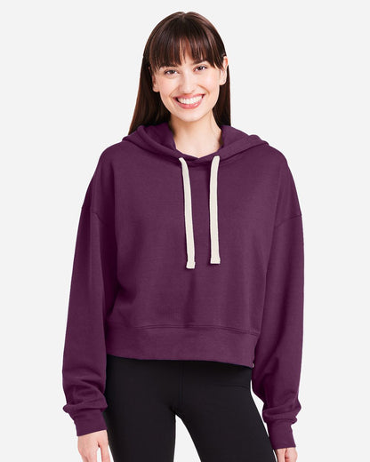 Women's Vintage Oversized Cropped Hooded Sweatshirt - PDP1725