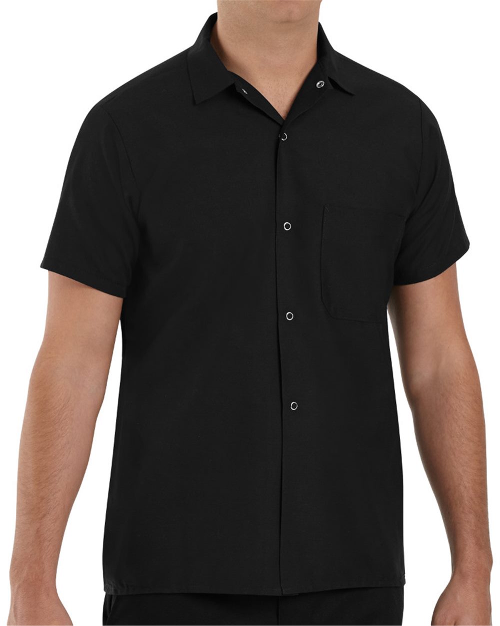 Poplin Cook Shirt with Gripper Closures - 5020