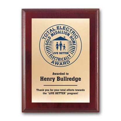 Screenprint Brass - Mahogany