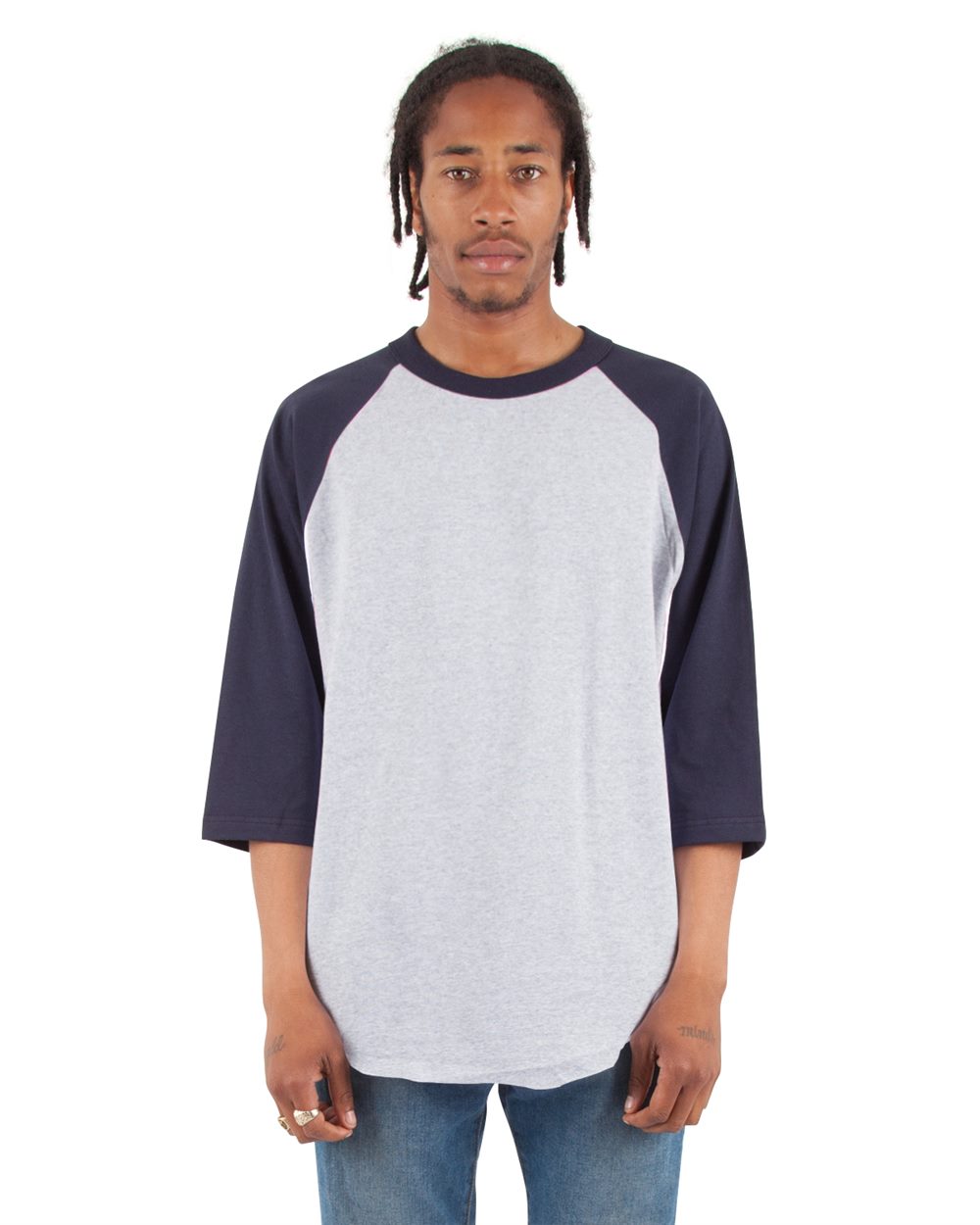 Unisex Raglan Three-Quarter Sleeve T-Shirt - SHRAG