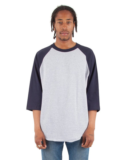 Unisex Raglan Three-Quarter Sleeve T-Shirt - SHRAG