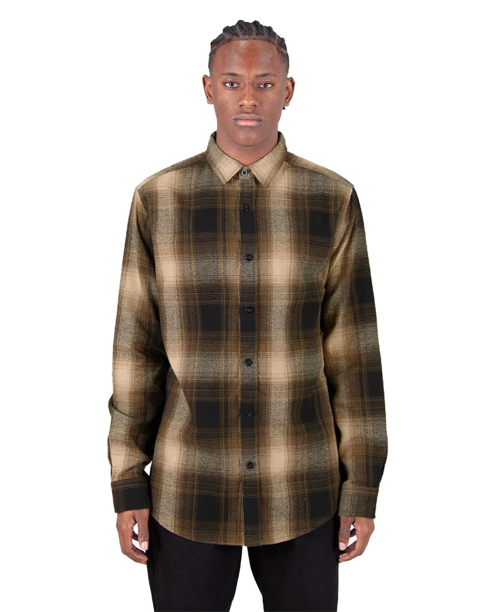 Unisex Plaid Flannel Overshirt - SHHFS