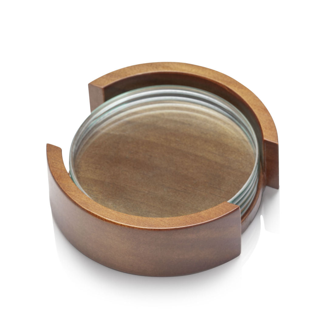 Round Coaster on Colfax Base - Set of 4