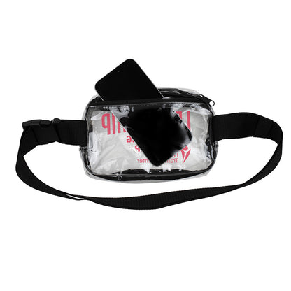 "EVERYWHERE" Clear Stadium Compliant Cross-Body Belt Bag