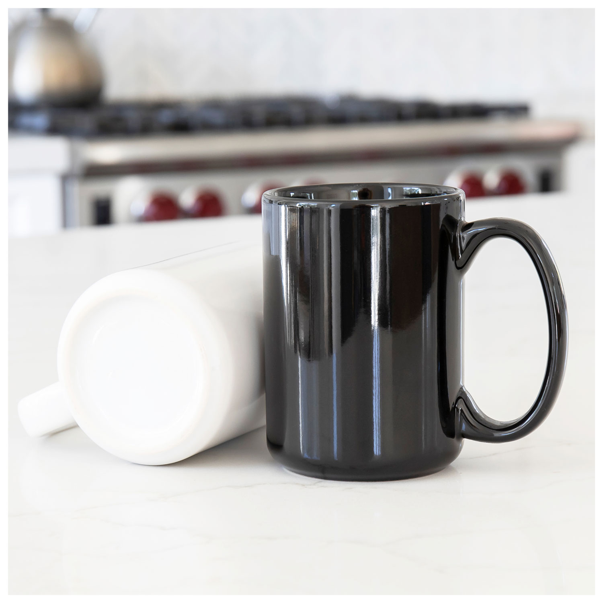 black 15 oz grande mug