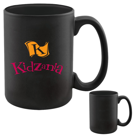 Black 15 Oz Matte Finished Mug