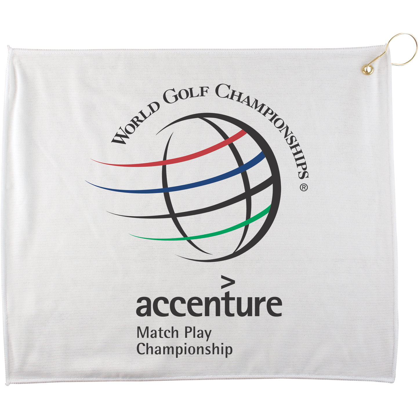 White 15" X 18" Polyester Blend White Golf Towel  W G&h