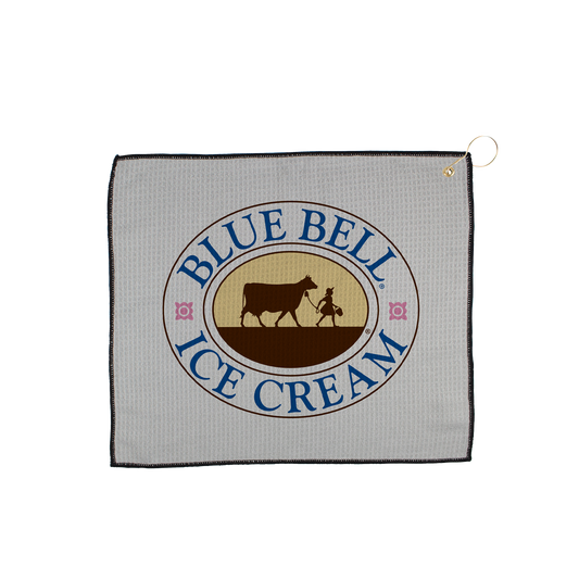 Grey 15" X 18" Waffle Golf Towel with Grommet And Hook