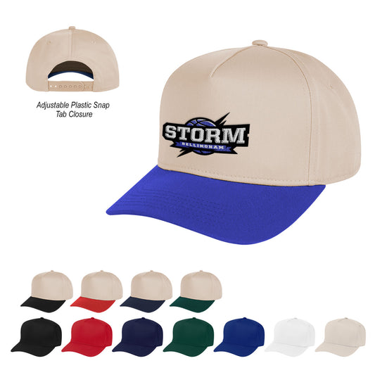 NATURAL WITH BLACK Two-Tone Strike Zone Cap