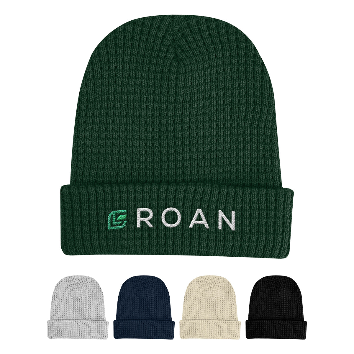 BLACK Whistler Waffle Knit rPET Beanie