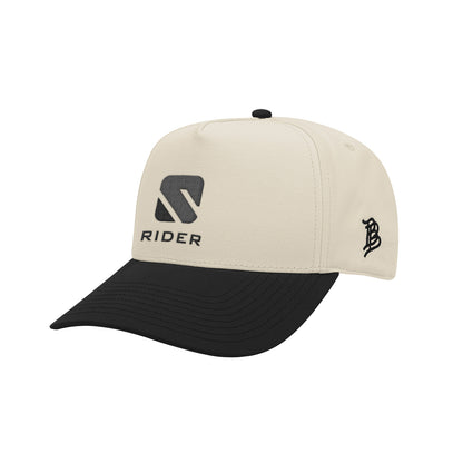 BEIGE WITH BLACK Branded Bills Bare Curved Two-Tone Canvas Cap