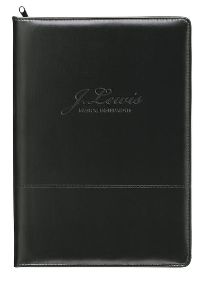 Good Value™ Script Zippered Padfolio