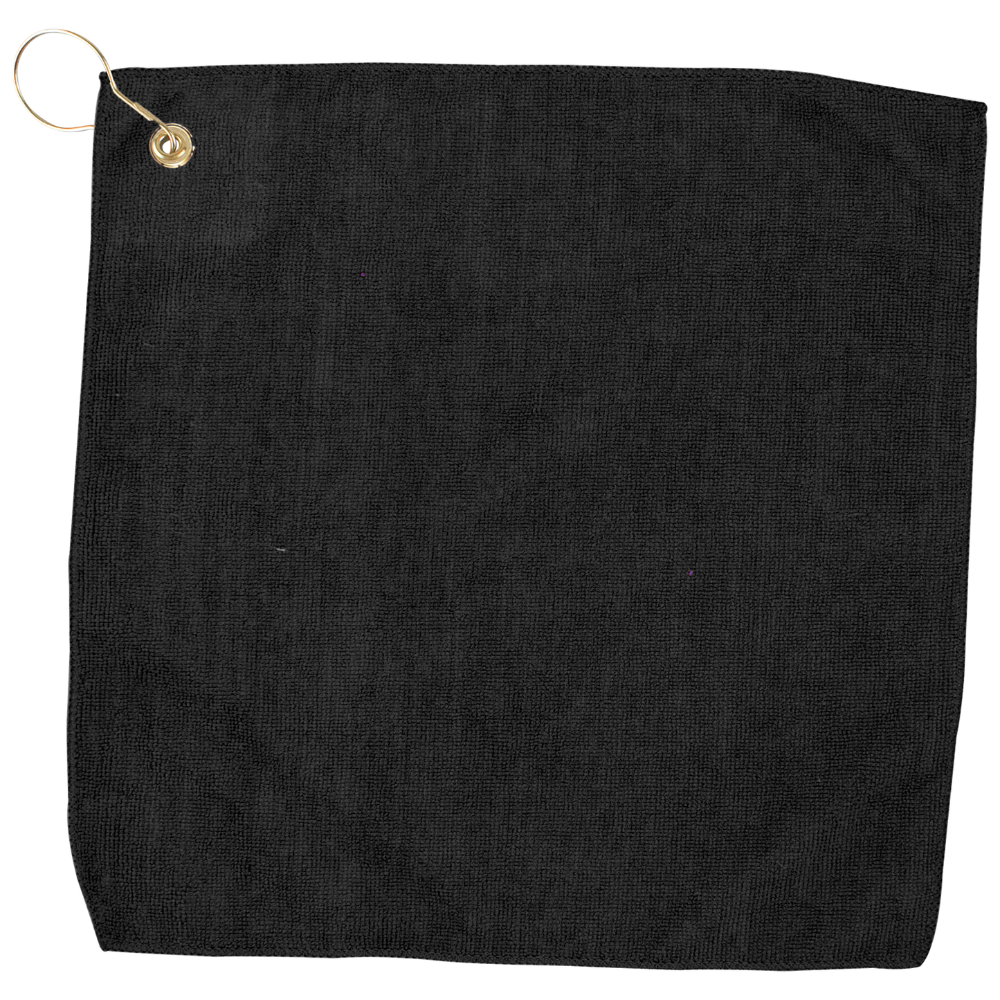 15" X 15" RPET Hemmed Golf Towel with Hook & Grommet