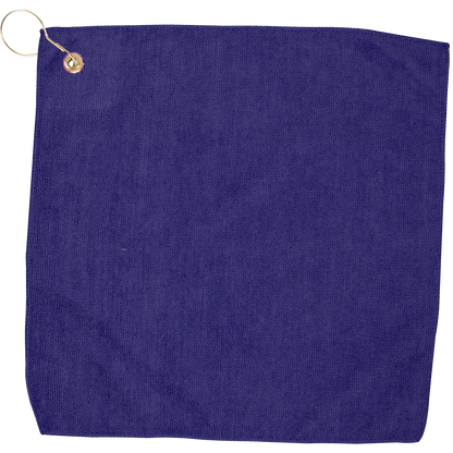 15" X 15" RPET Hemmed Golf Towel with Hook & Grommet