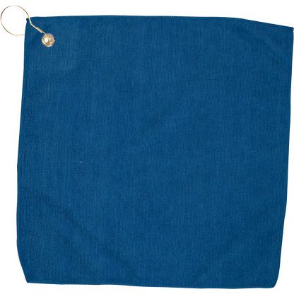 15" X 15" RPET Hemmed Golf Towel with Hook & Grommet