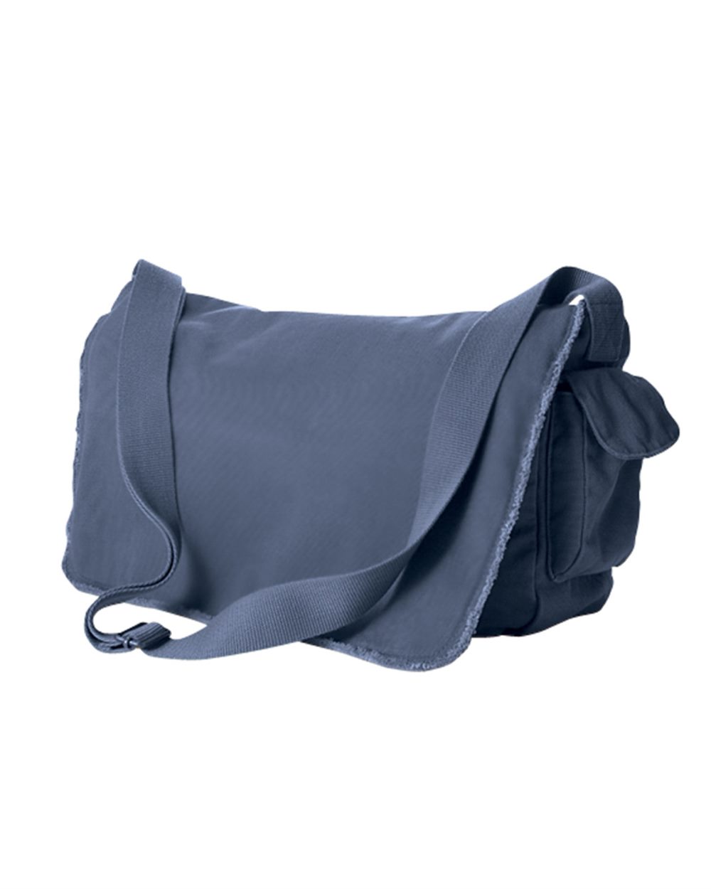 Pigment-Dyed Raw Edge Messenger Bag - 1908