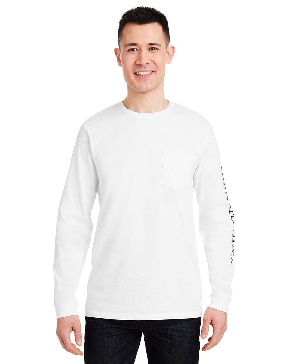 Unisex Long Sleeve Pocket T-Shirt - V021214