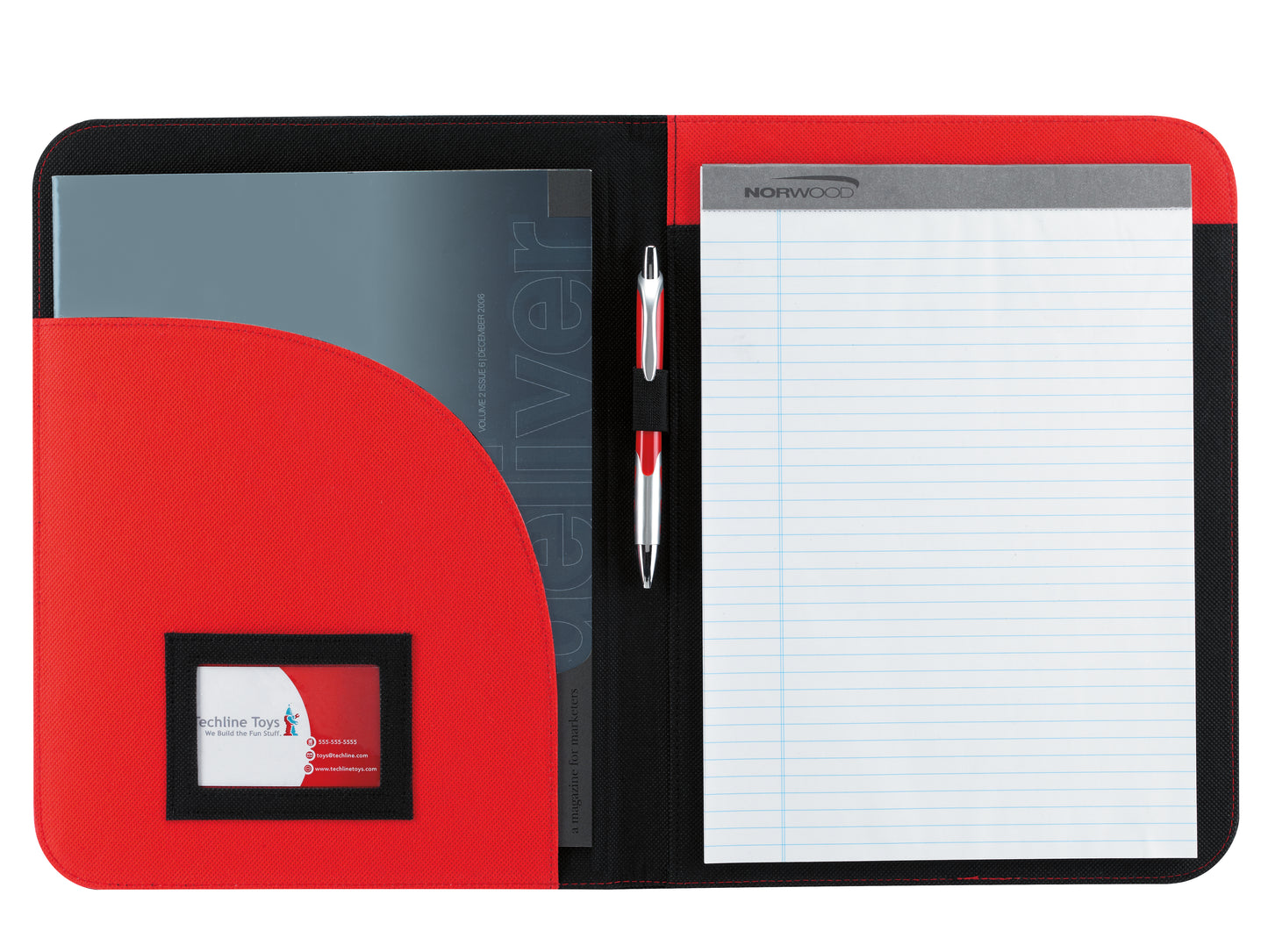 Good Value™ Non-Woven Curve Padfolio