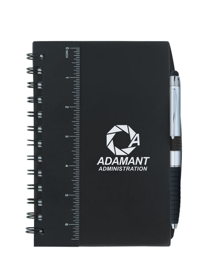 Good Value™ 5” x 7” Ruler Notebook with Flags and Stylus Pen