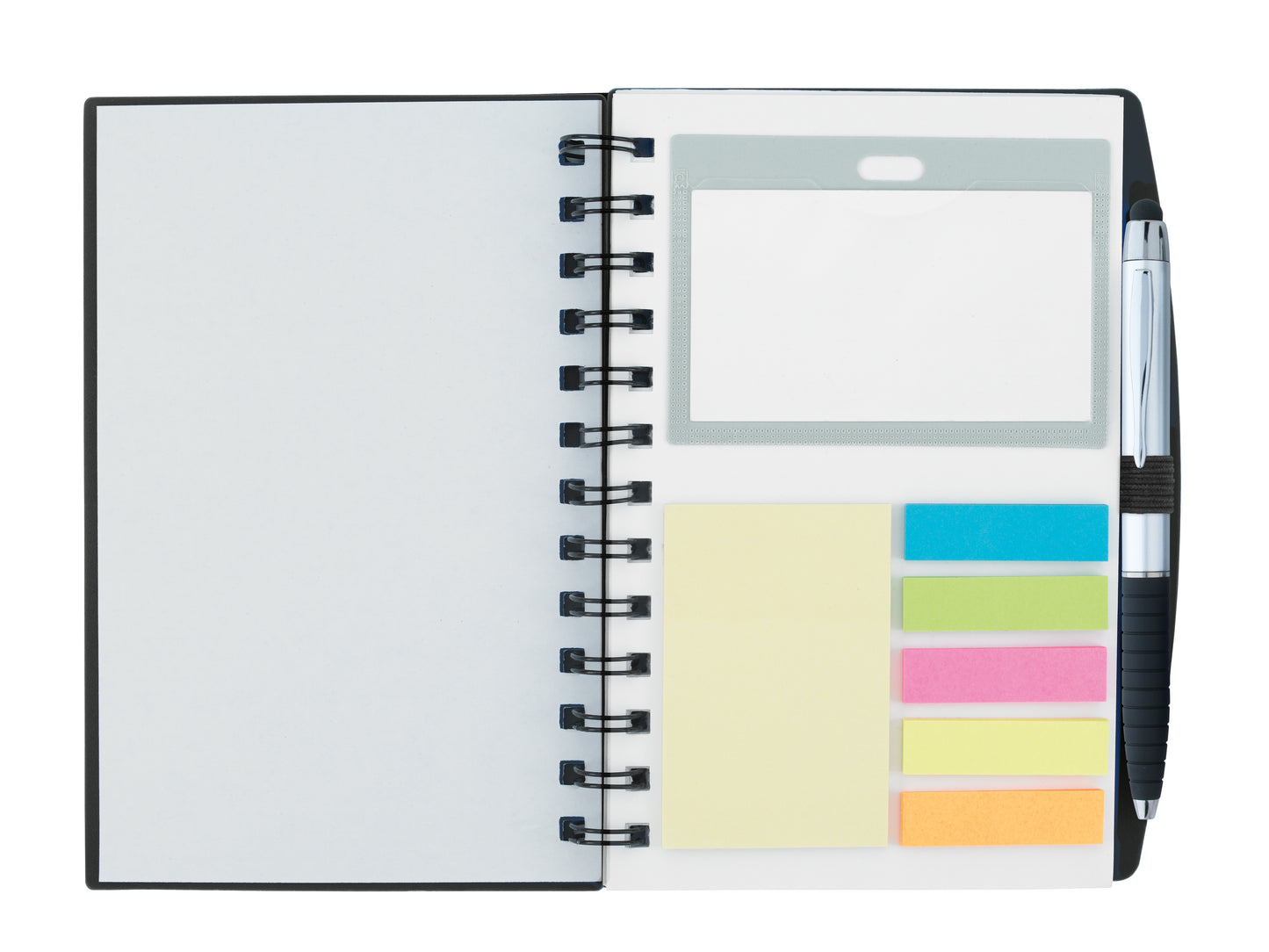 Good Value™ 5” x 7” Ruler Notebook with Flags and Stylus Pen