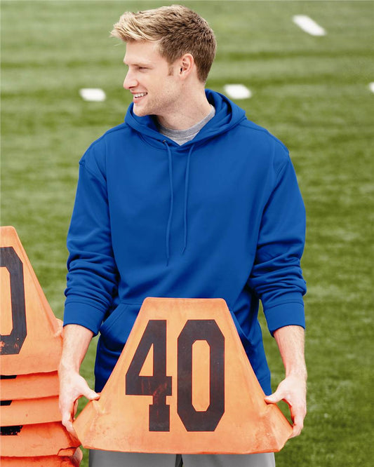 Men's Wicking Fleece Hooded Sweatshirt - 5505