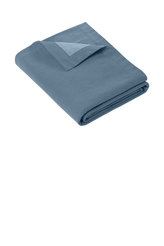 Front View of BlueJean Comfort Colors Fleece Dorm Blanket 15BT