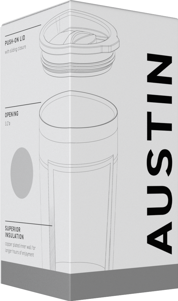 matte black 16 oz austin