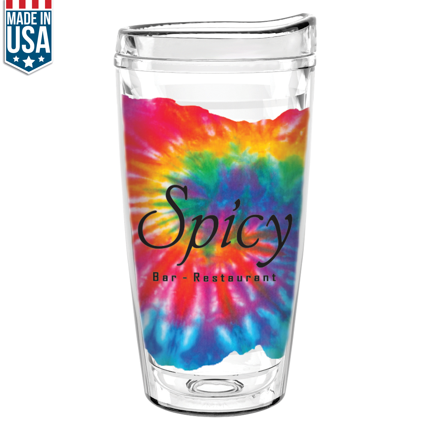 Clear 16 Oz Made In The U.S.A San Tumbler